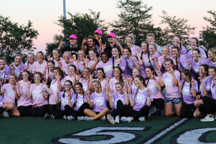 The antler tradition carries on as the senior girls go head to head in annual powder puff game, this year ended with a pink team victory.