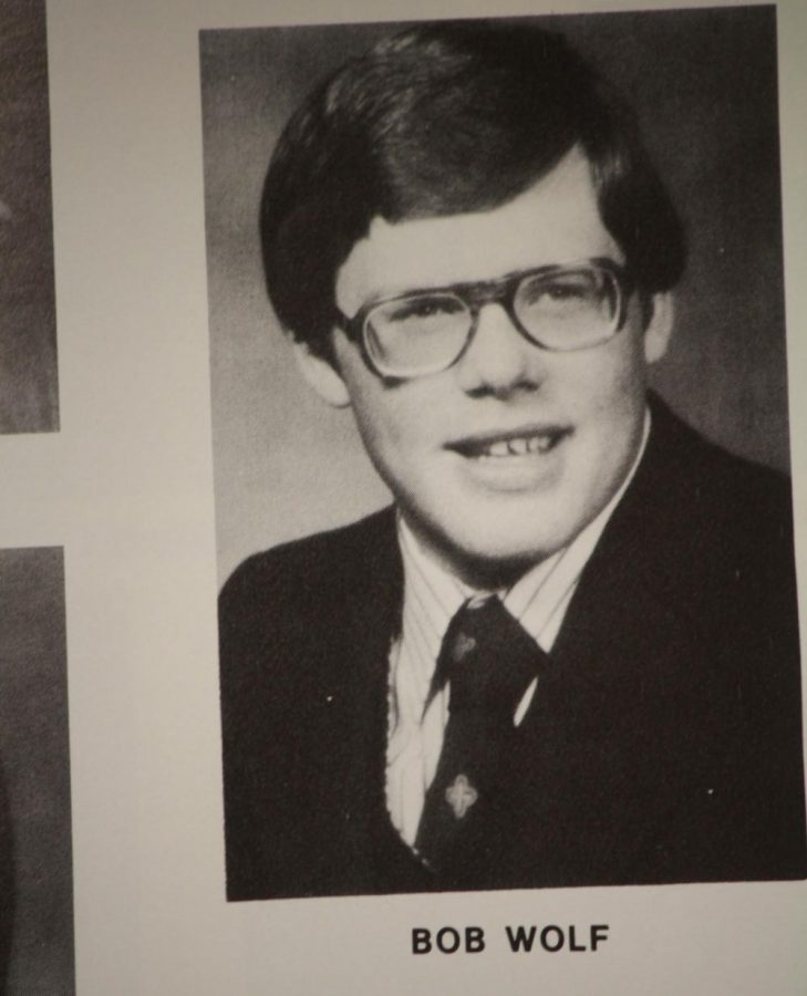 Bob Wolf in his senior yearbook.