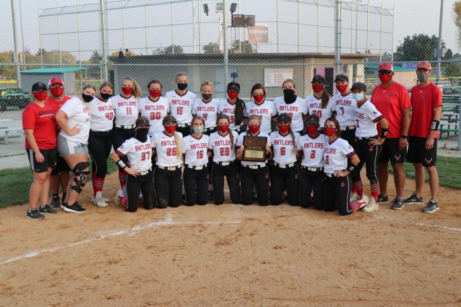 EHS softball team last Friday after their game at Blair.