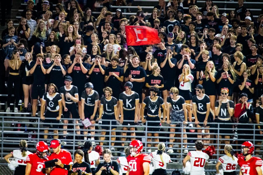 Antlers unite to support the football team at their 2021 homecoming game. Antlers won 23-21 against Blair. Thursday, September 16. 