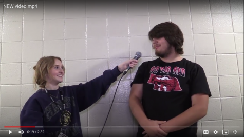 Senior Charlee Sharack interviews senior DJ Robinson about his school spirit. Watch the video to see which class has the best spirit.