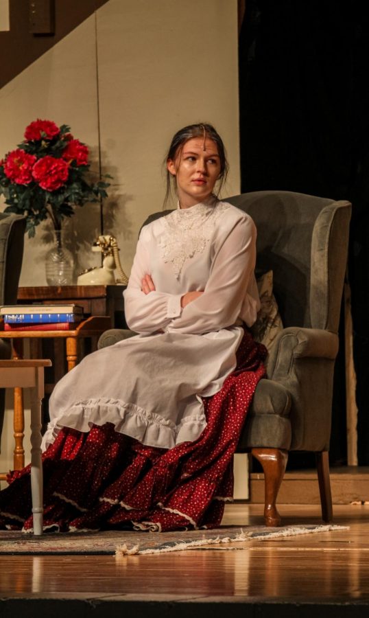 Grace Scott performing her role in the EHS Fall play.