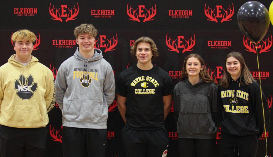 Several seniors signed to play various sports for college. The athletic signing took place on Wednesday, February 1st.
