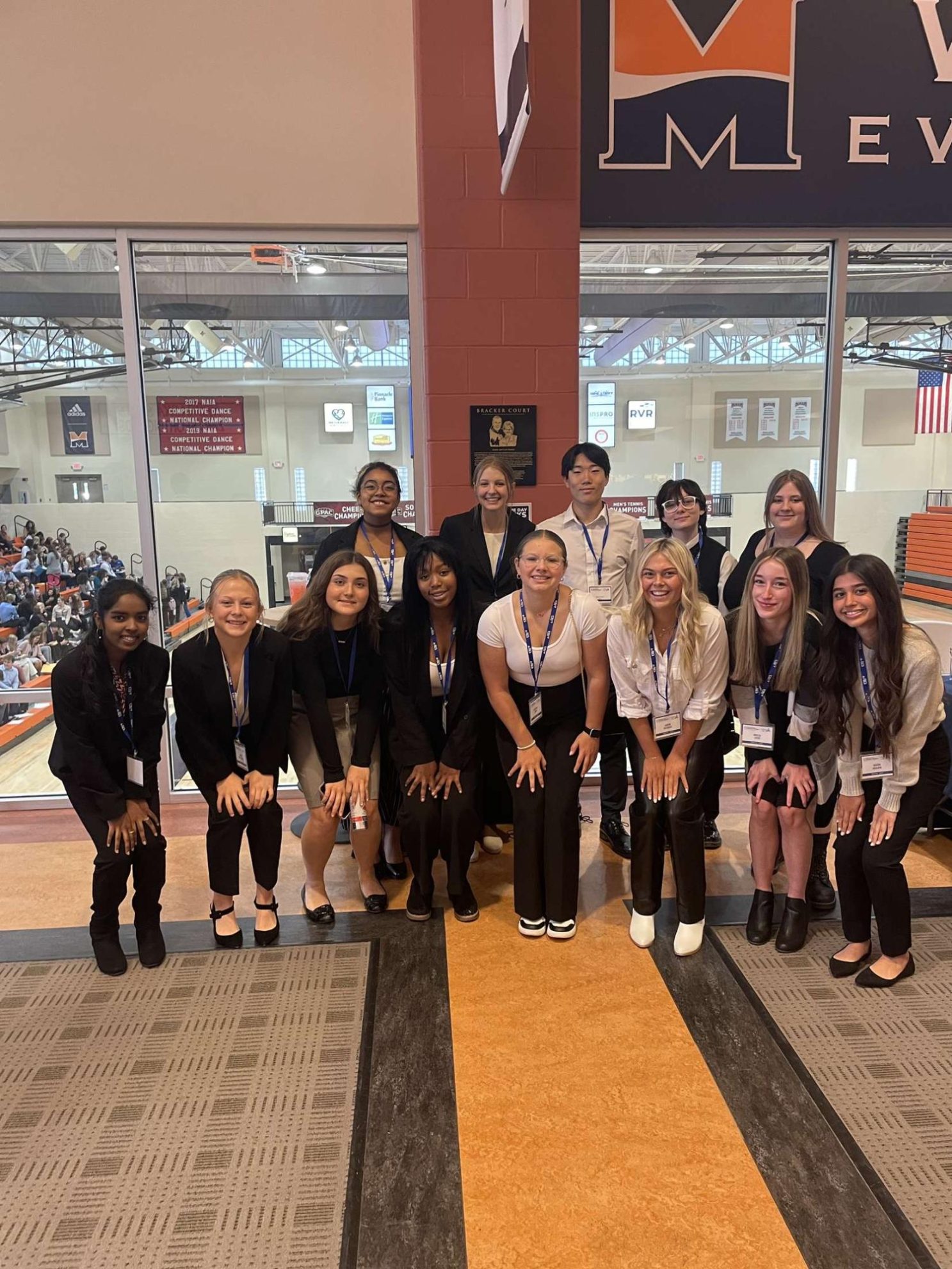 Members of FBLA pose for a picture at the Fall Leadership Convention. At the conference the club learned about different leadership opportunities within the organization.
