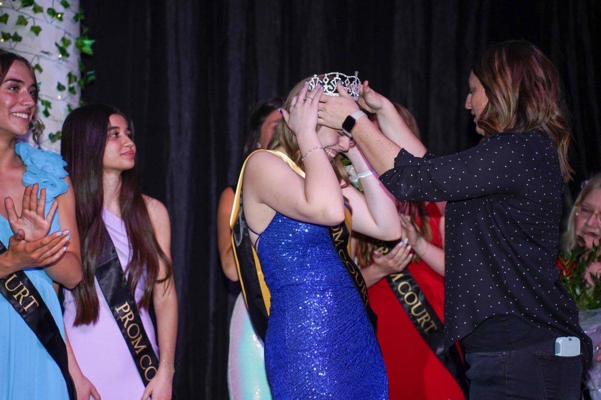 Senior Darla Crews is crowned prom Queen after also winning prom princess her junior year. 