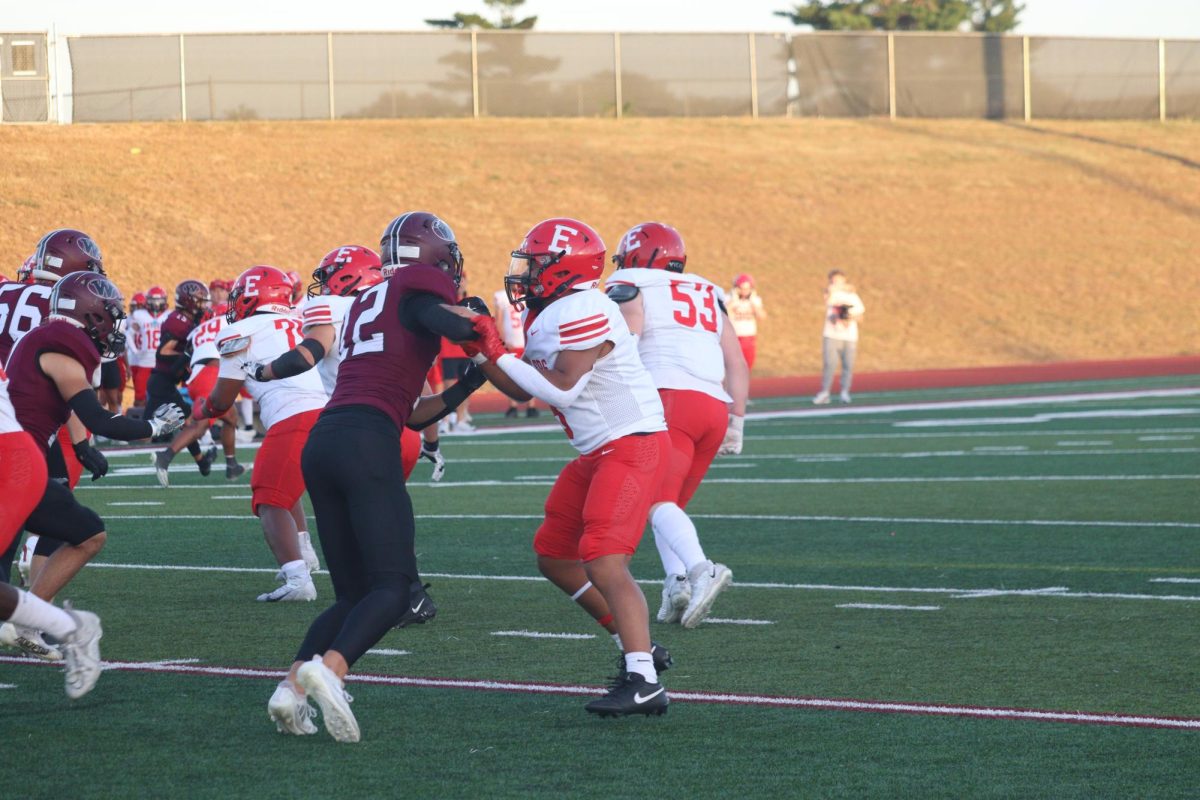 Junior Koby Jonson making a great block. The final score was 0-28 Waverly on Friday September 20th.