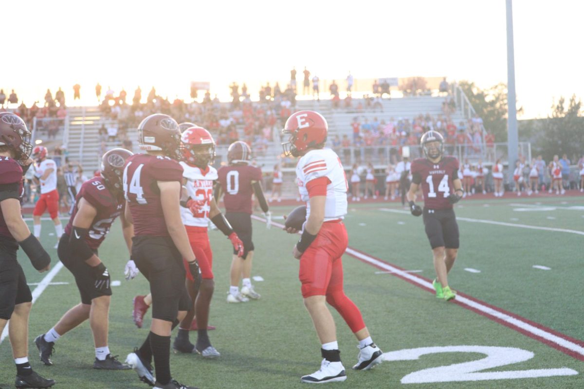 Senior Kayd Mathews feeling good after getting another down. The final score was 0-28 Waverly on Friday September 20th.