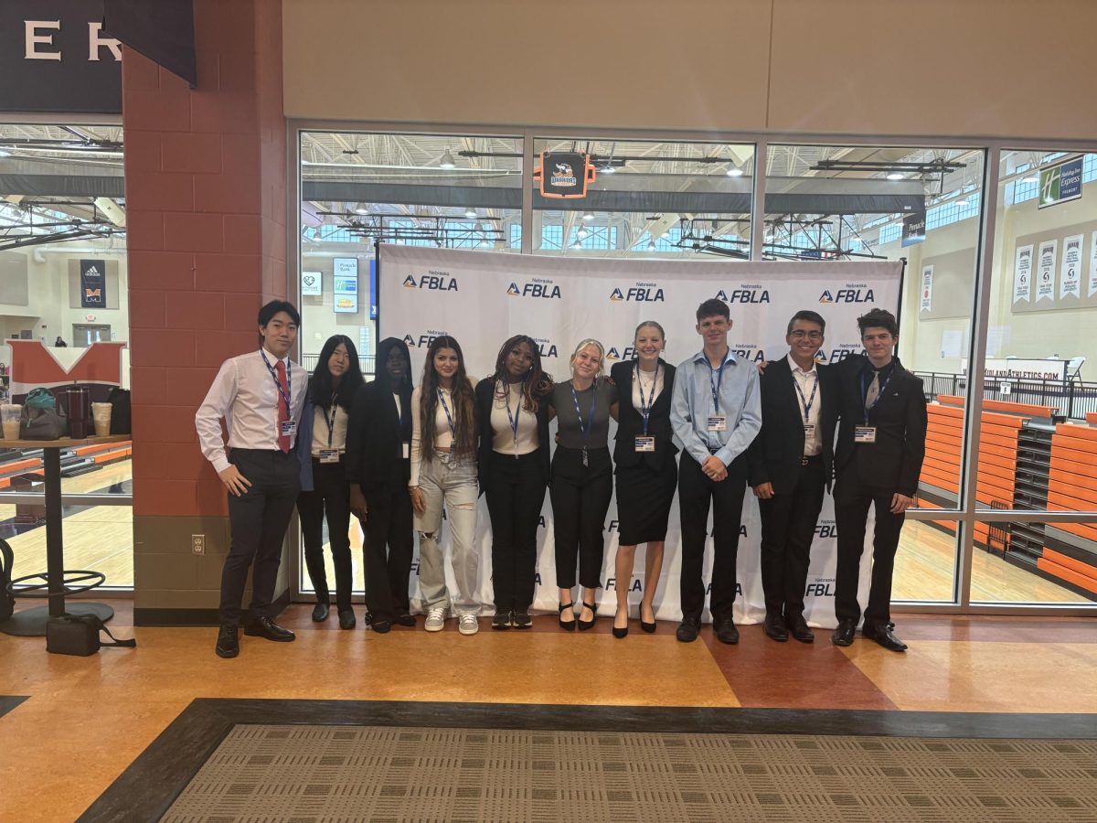 The FBLA club posing for a picture at the conference. This took place on September 25th. 