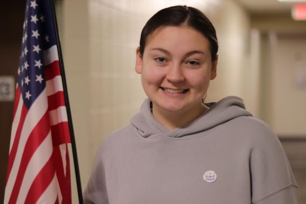 Senior Kendall Hansen is excited to exercise her right to vote for the first time. Her birthday was just days before the election.