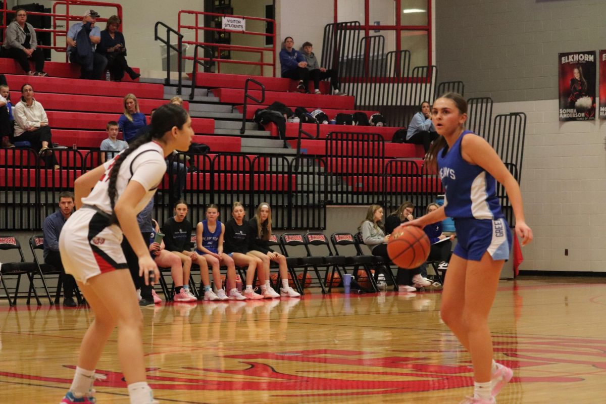 Senior, Dalia Durant staying locked in.
