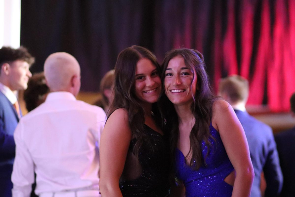Senior girls pose for a picture.