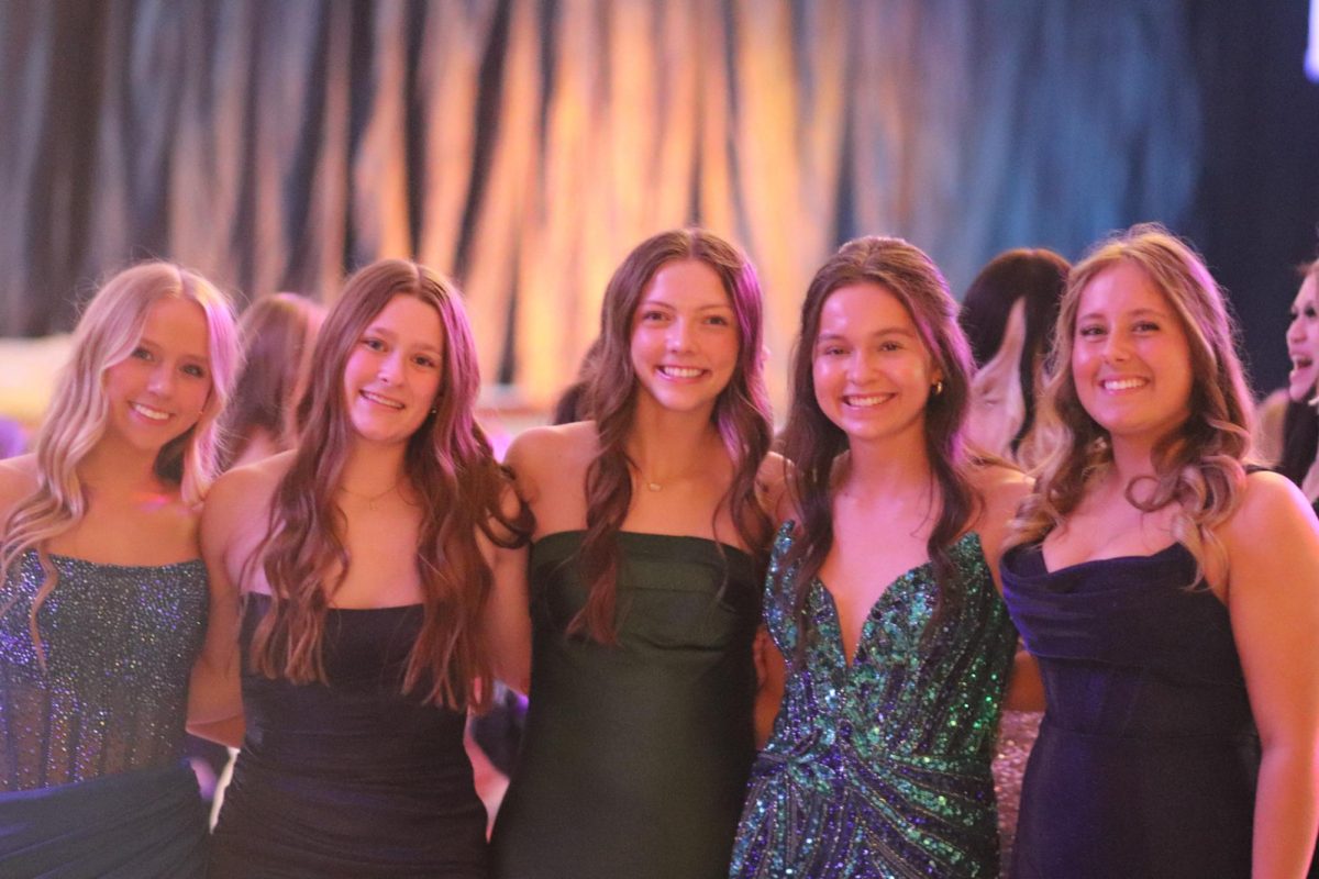 Juniors pose for a picture.