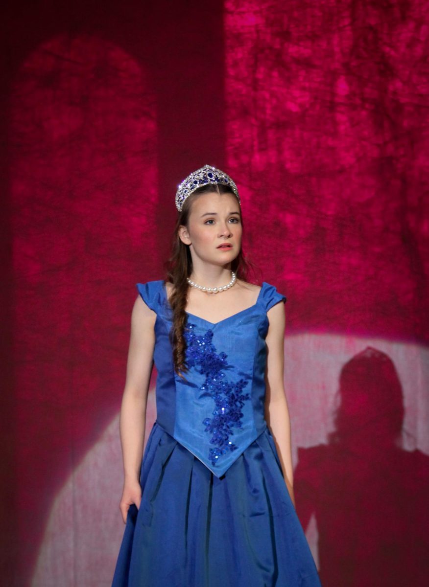 Anastasia (Nola Cowles) sees her life flash before her eyes during the EHS production of Anastasia.