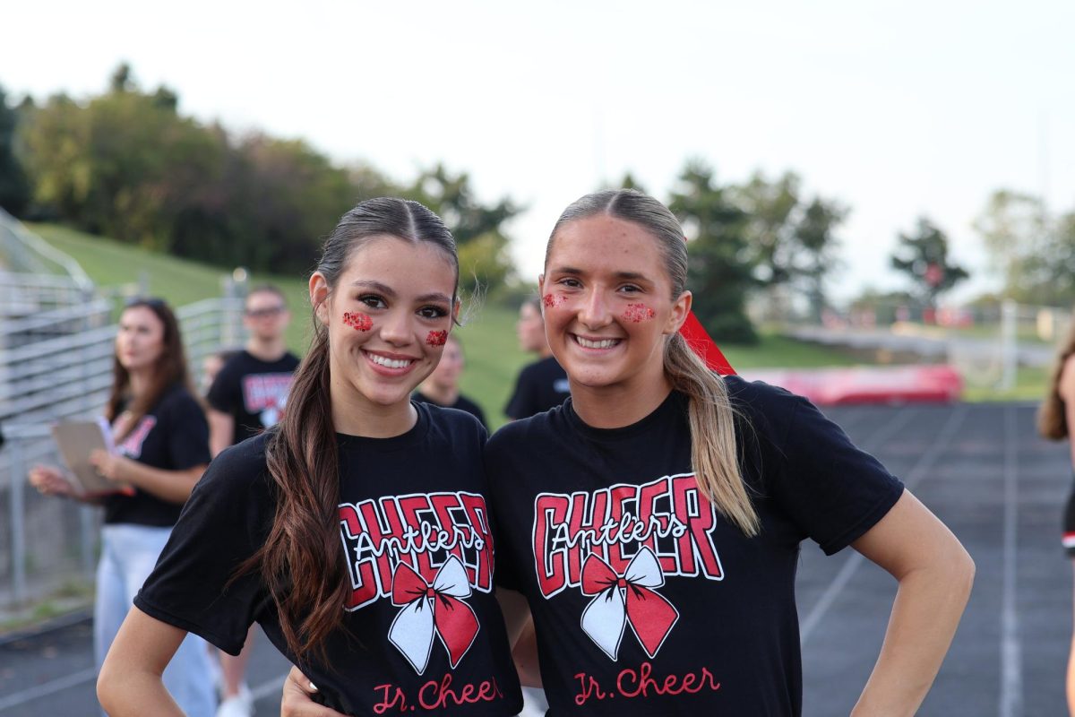 Lauren and Carter at the football game