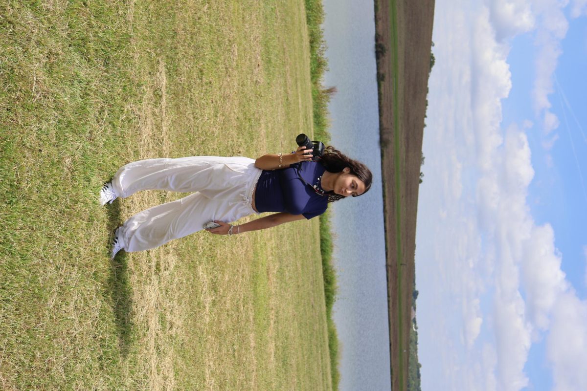 practicing photos at the school after class