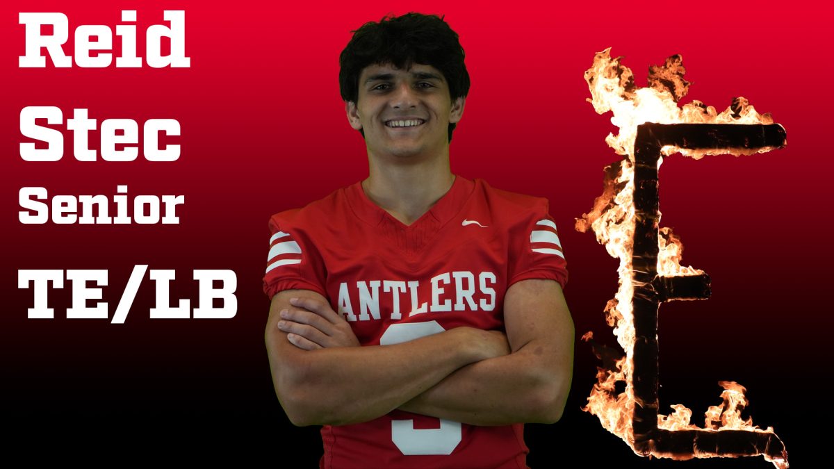 Senior Reid returned from injury that took a physical and metal toll. He is the first Antler of the Week for the 25-26 school year.