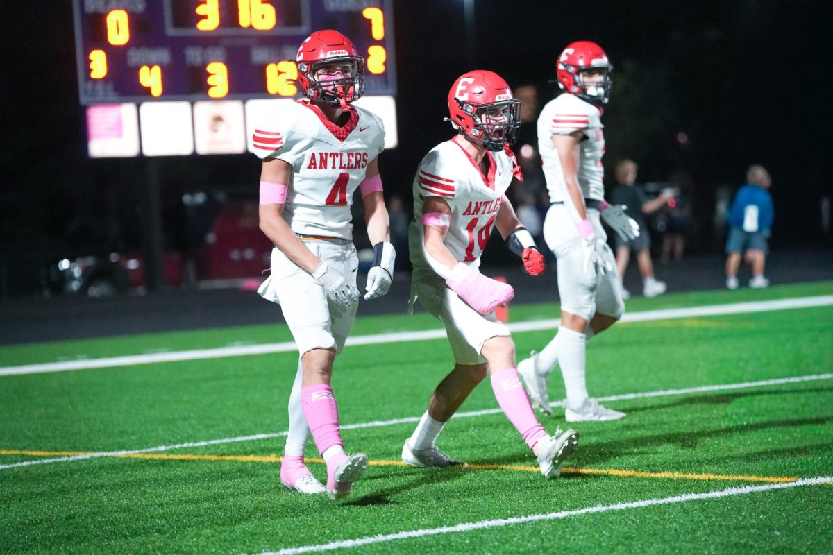 Juniors Josh Ludacka and Matthew Ott making a big stop on 3rd down to force to Bears to punt the ball. 