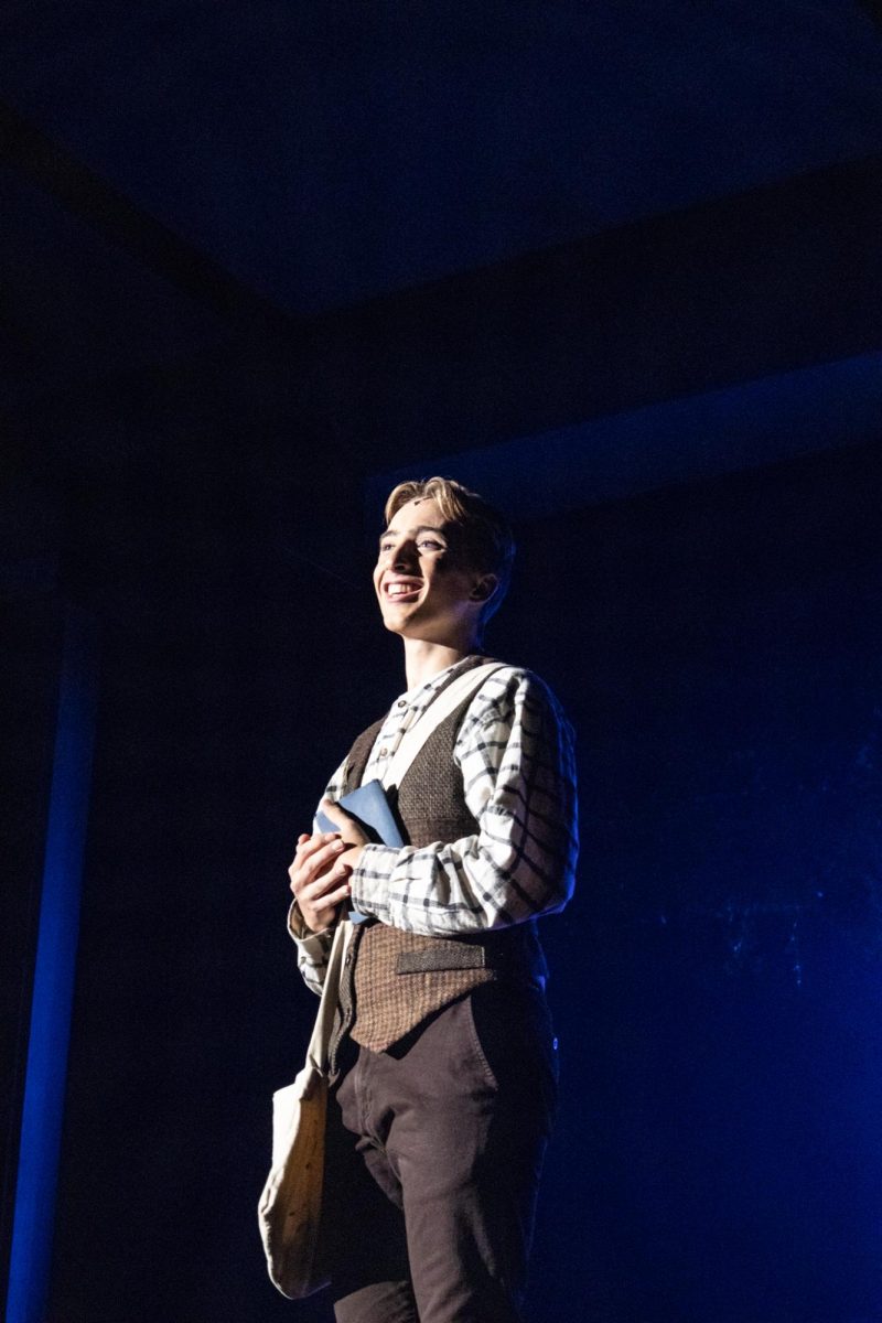 Junior Kaleb Paulson sings as  deputy Hugo in "Tuck Everlasting." 