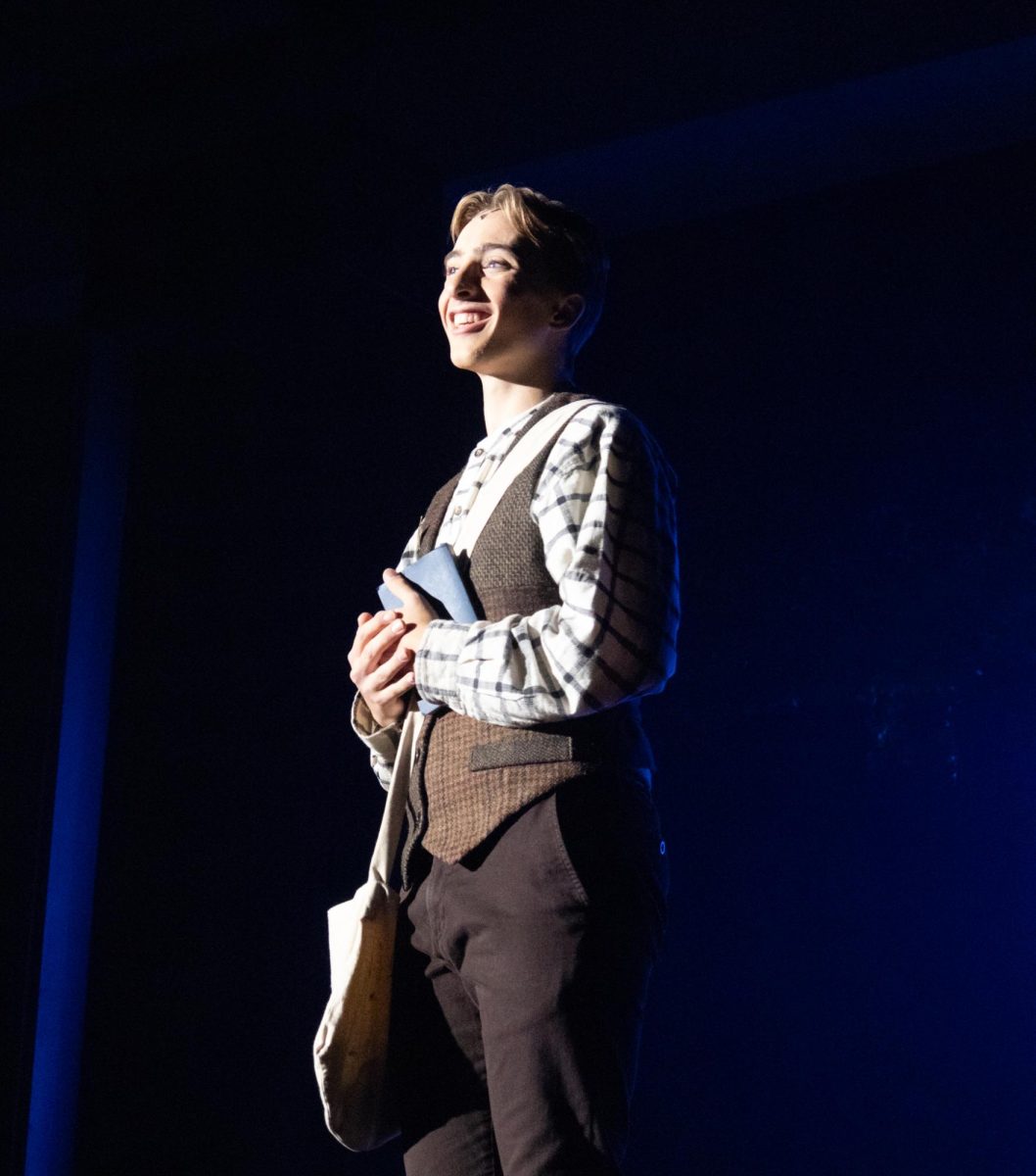 Junior Kaleb Paulson sings as deputy Hugo in "Tuck Everlasting."