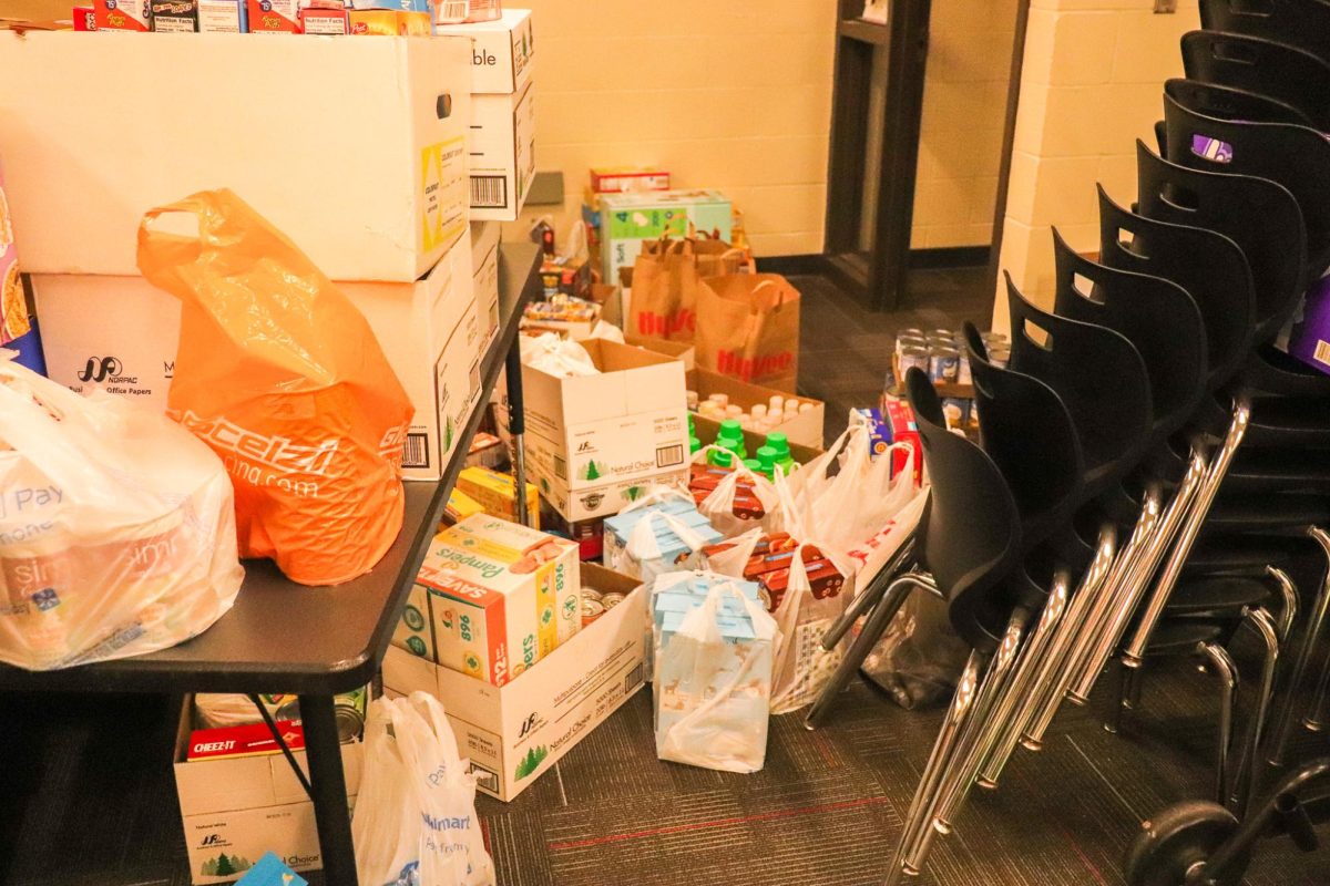 All of the food collected in the 2025 food drive