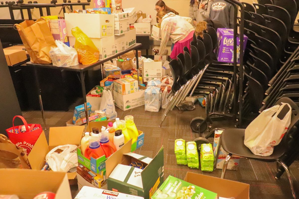 All of the food collected in the 2025 food drive