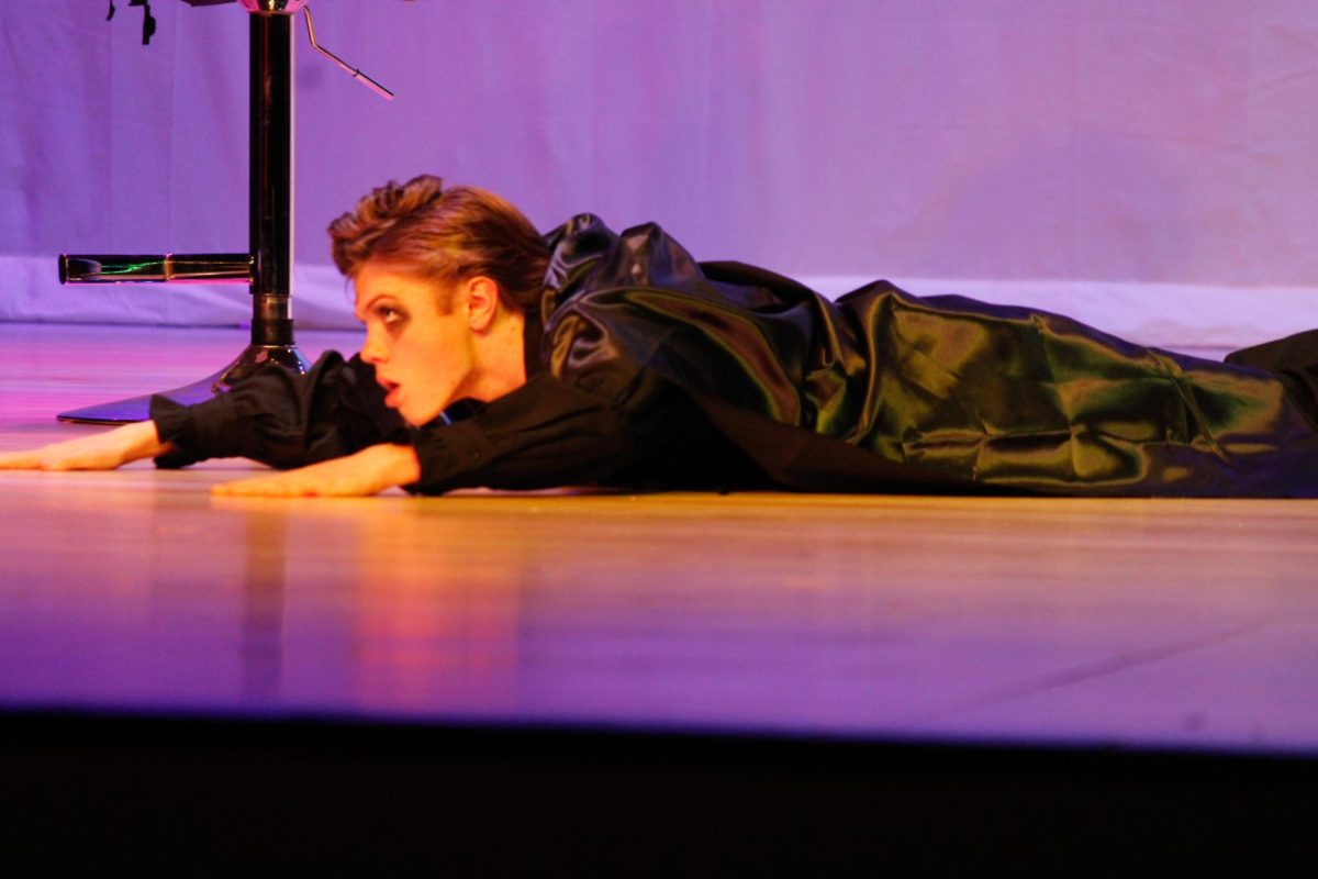 The Ink Blot, played by sophmore Camden Kieckhafer is sneakily making his way into the Rat Hole Club. Captain Fantastic runs May 1-3 in the EHS Auditorium.